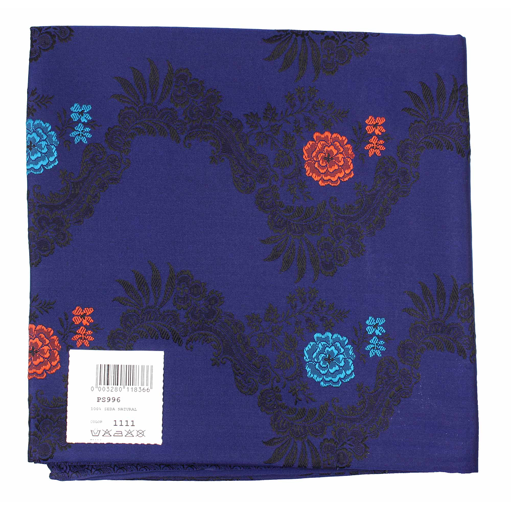 PAÑUELO DE SEDA ESPOLINADA