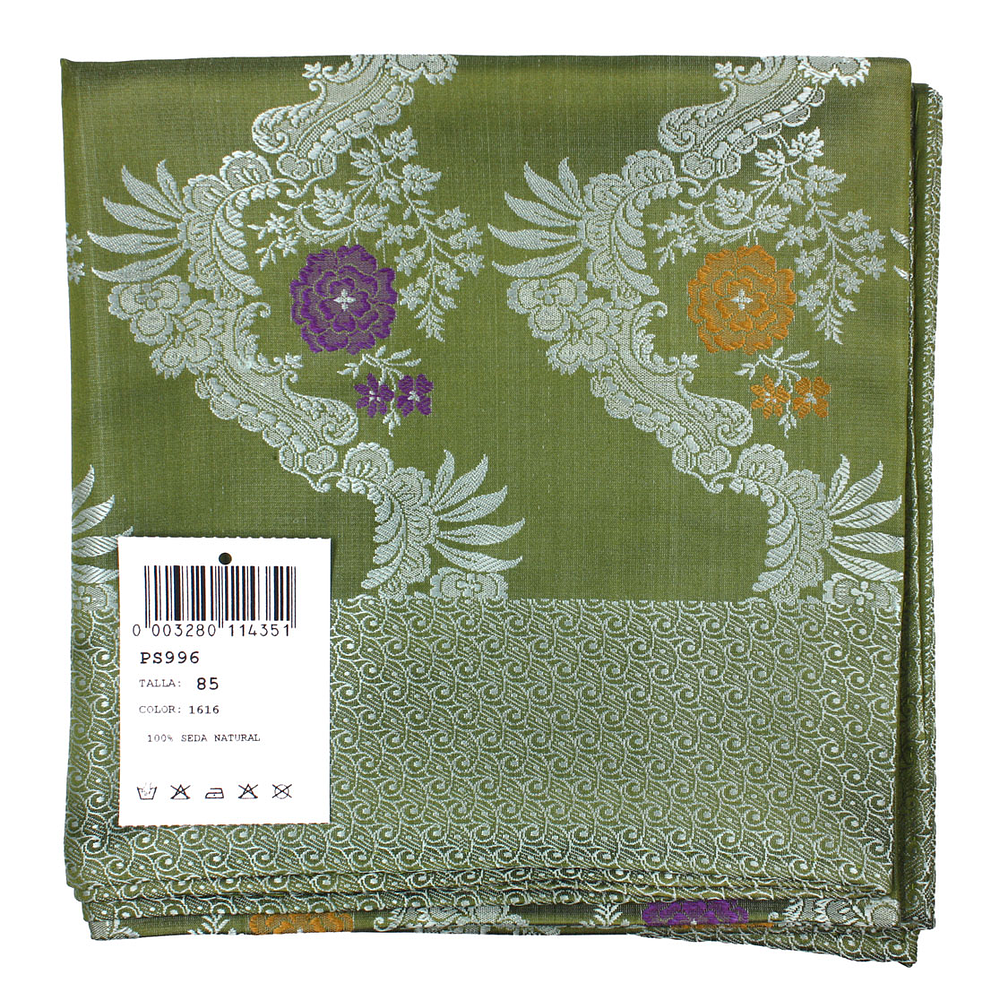 PAÑUELO DE SEDA ESPOLINADA