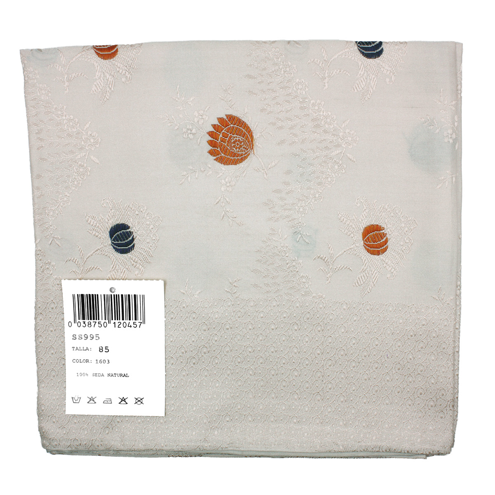 PAÑUELO DE SEDA ESPOLINADA