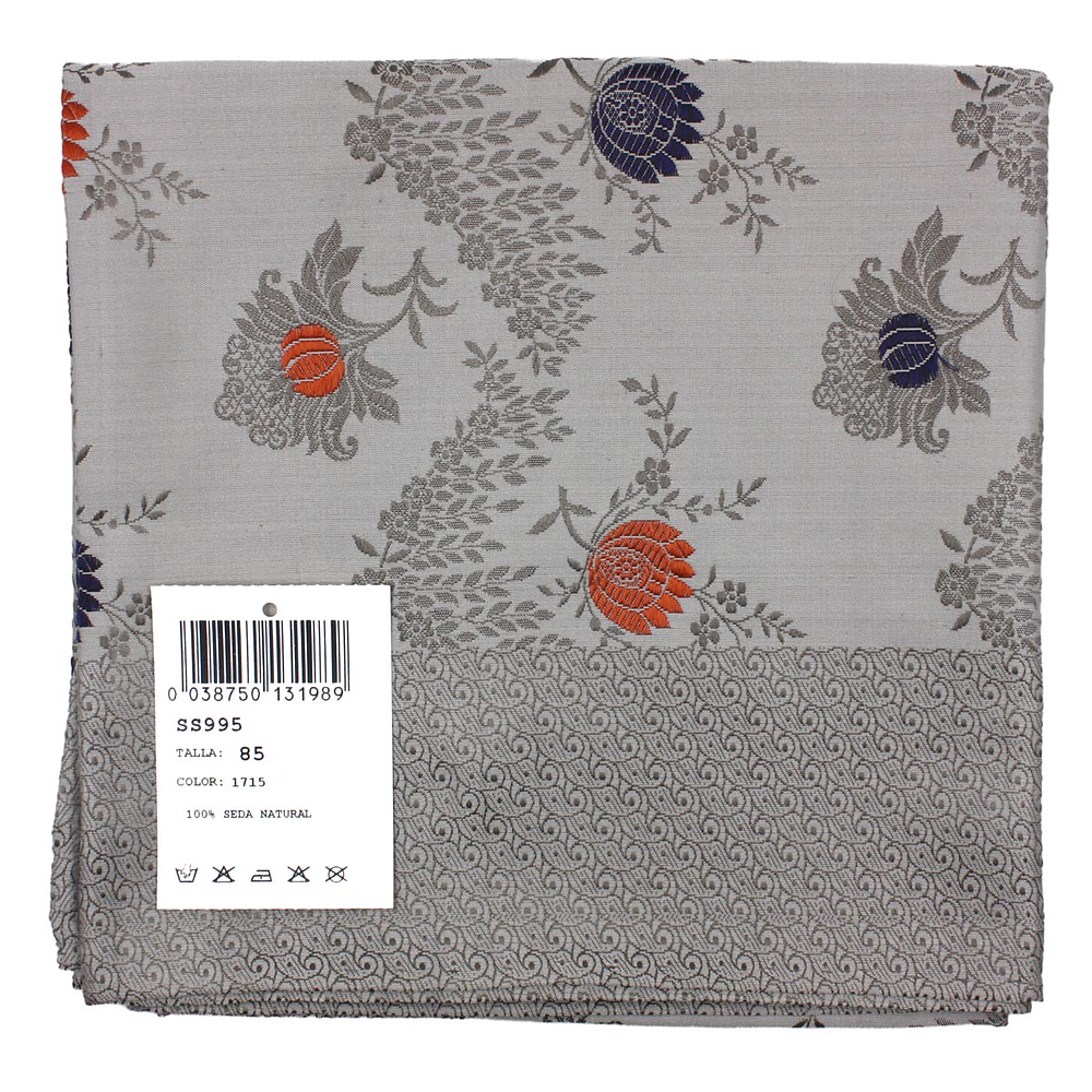 PAÑUELO DE SEDA ESPOLINADA