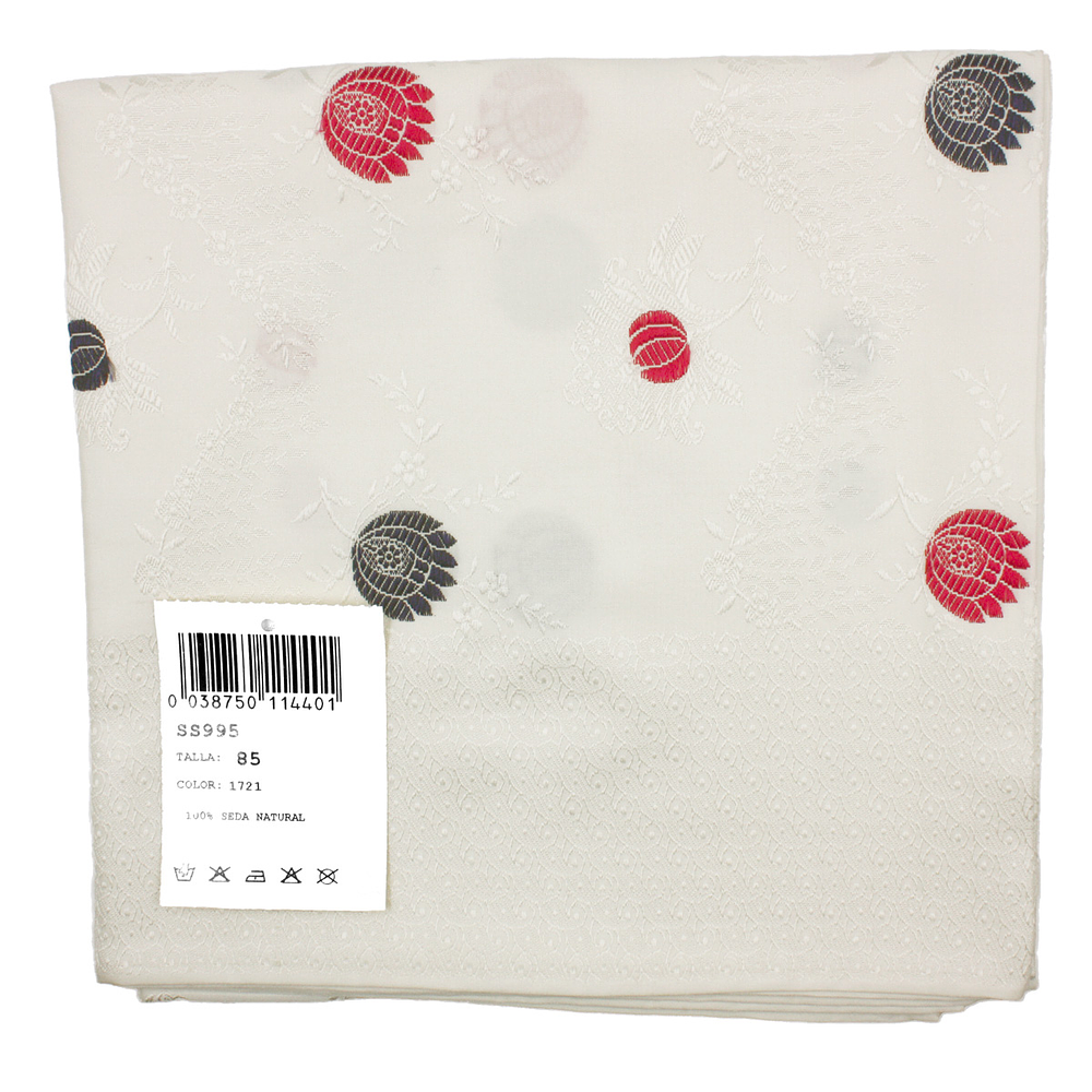PAÑUELO DE SEDA ESPOLINADA