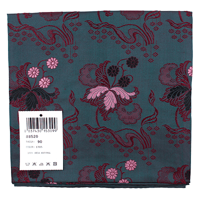 PAÑUELO DE SEDA ESPOLINADA