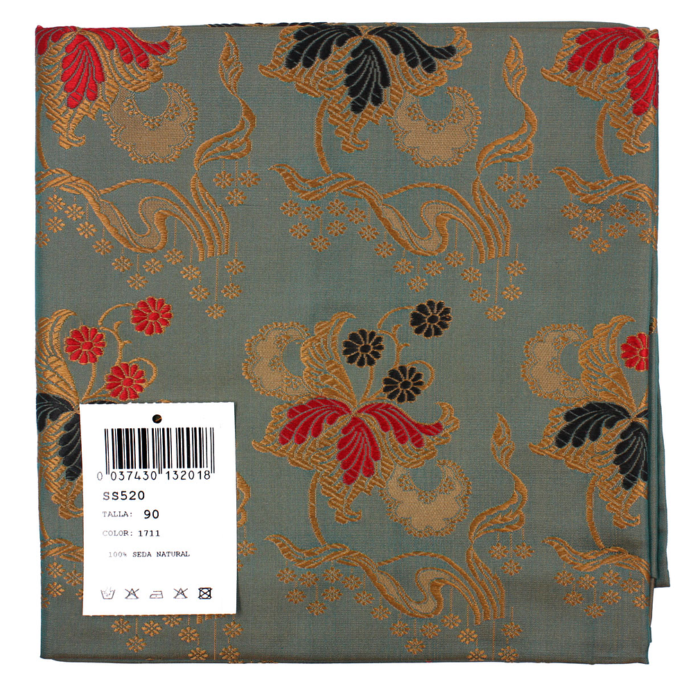 PAÑUELO DE SEDA ESPOLINADA