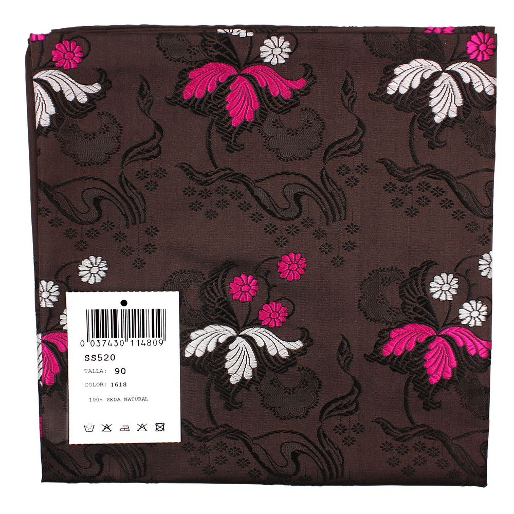 PAÑUELO DE SEDA ESPOLINADA