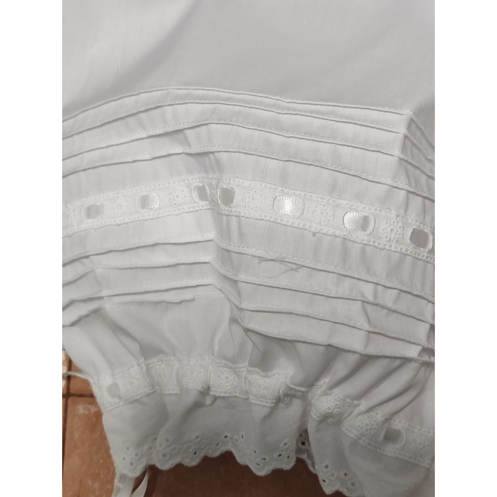 POLOLOS BOLILLO ADULTO BLANCO TIRA BORDADA