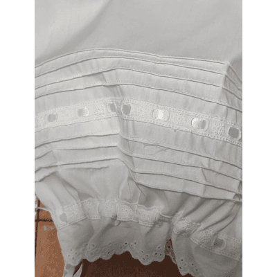 POLOLOS BOLILLO ADULTO BLANCO TIRA BORDADA