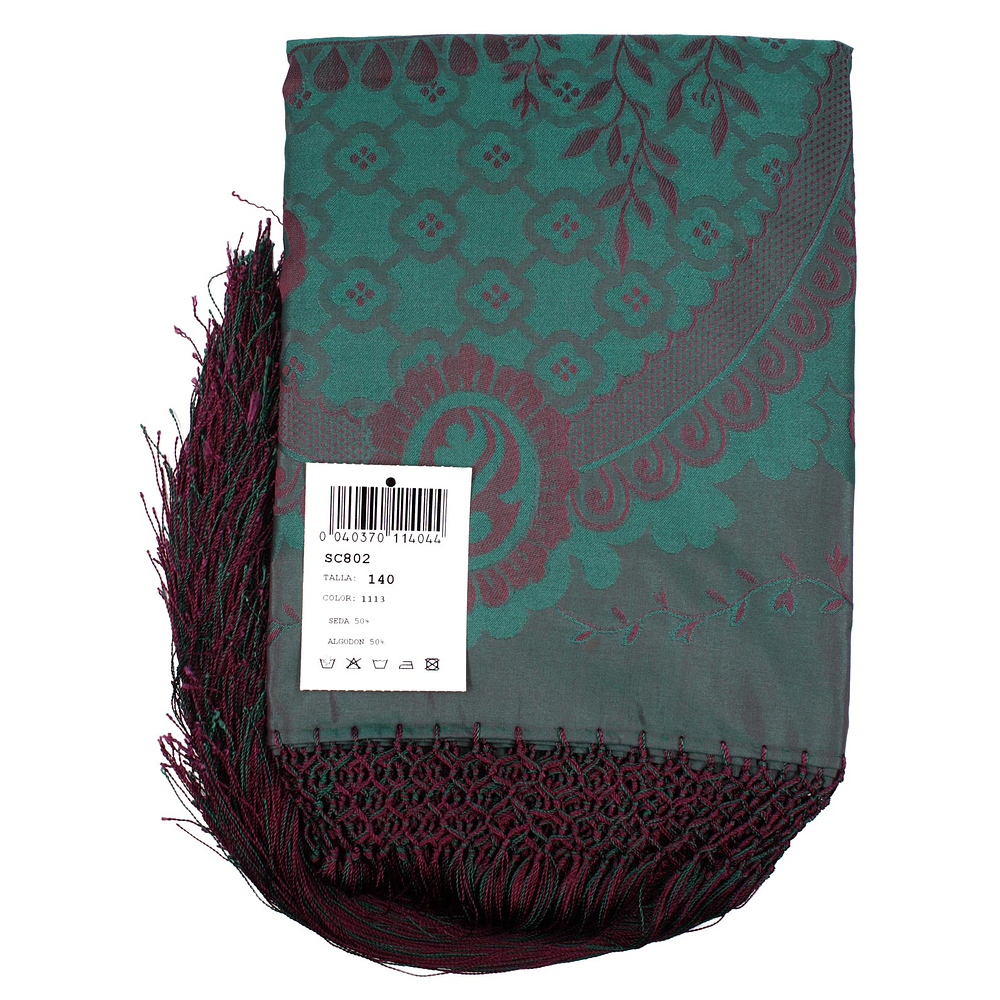 PAÑUELO DE SEDA Y ALGODÓN DE 140  MOD 802