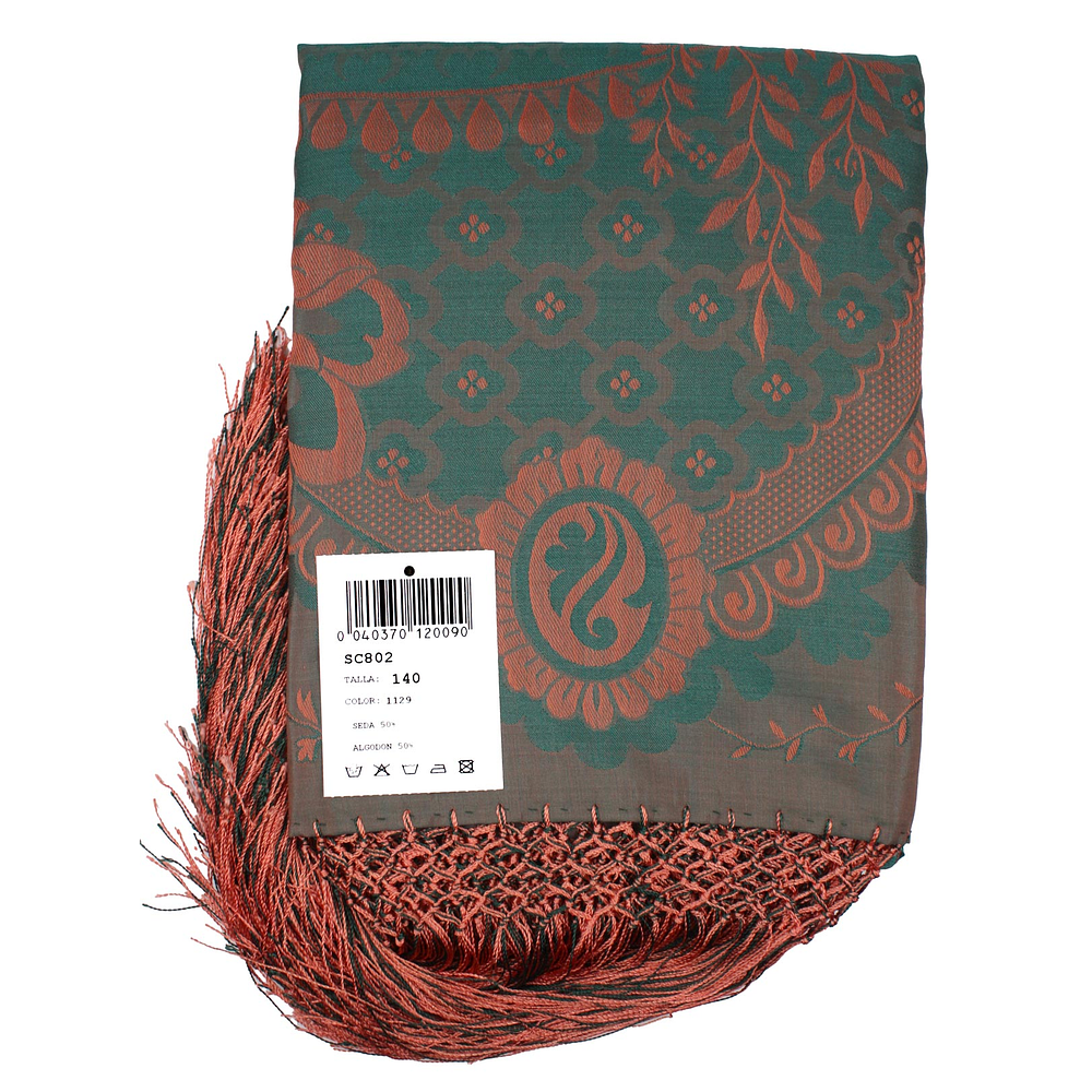 PAÑUELO DE SEDA Y ALGODÓN DE 140  MOD 802