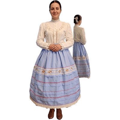 ENAGUA REGIONAL EXCLUSIVA MODELO AZUL