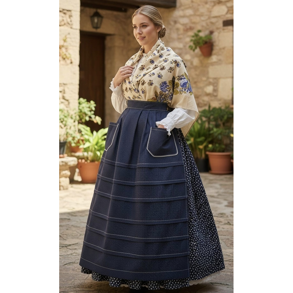 CONJUNTO DE 3 PÌEZAS T 42/44  FLOR MINI