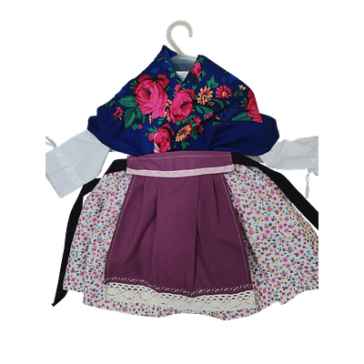 Conjunto 6/9 meses Pañuelo azul