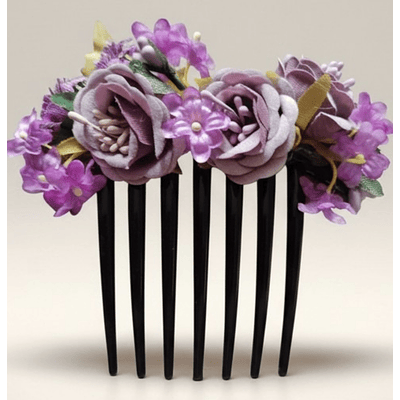 PEINETA FLORES TIPO CAREY