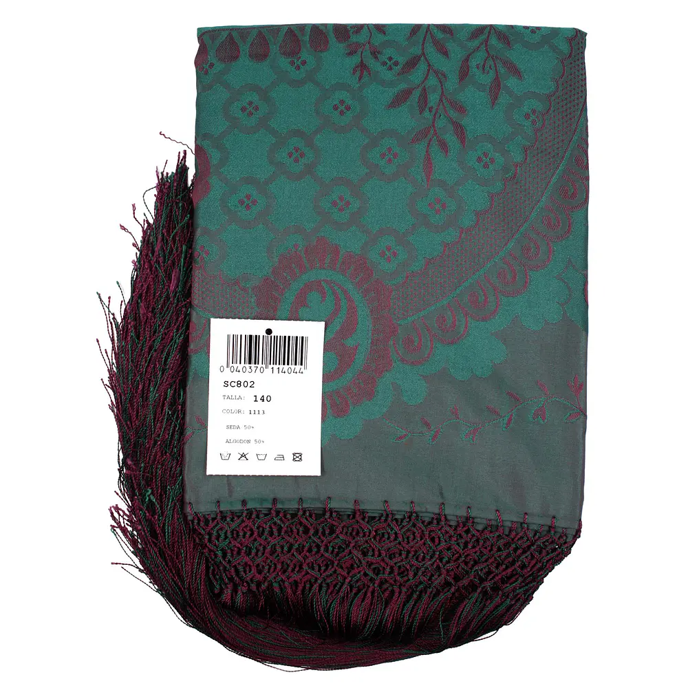 PAÑUELO DE SEDA Y ALGODÓN DE 140  MOD 802