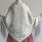 MANTON ADAMASCADO GRIS PLATA 140 CMS