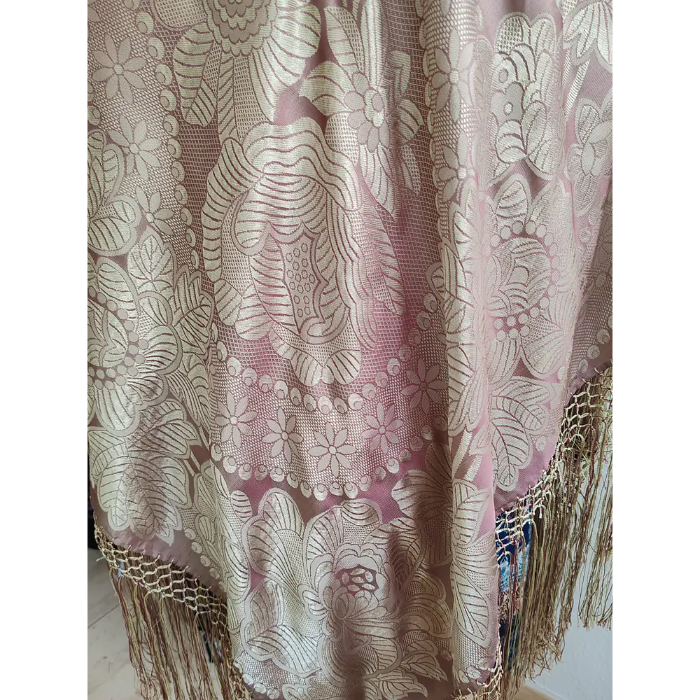 Mantón Mezcla Seda 140 cm Mod. Lujama |Nuevo Tono Regional