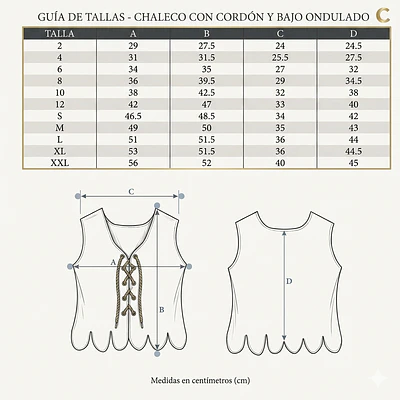 CORPIÑO JUSTILLO TRADICIONAL  MOD PRINCESA