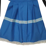 Delantal Regional Niña 41 cm | Azul, Pasamanería y Bolillo