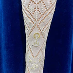 MEDIAS VIRGEN DEL PILAR BORDADO ORO 