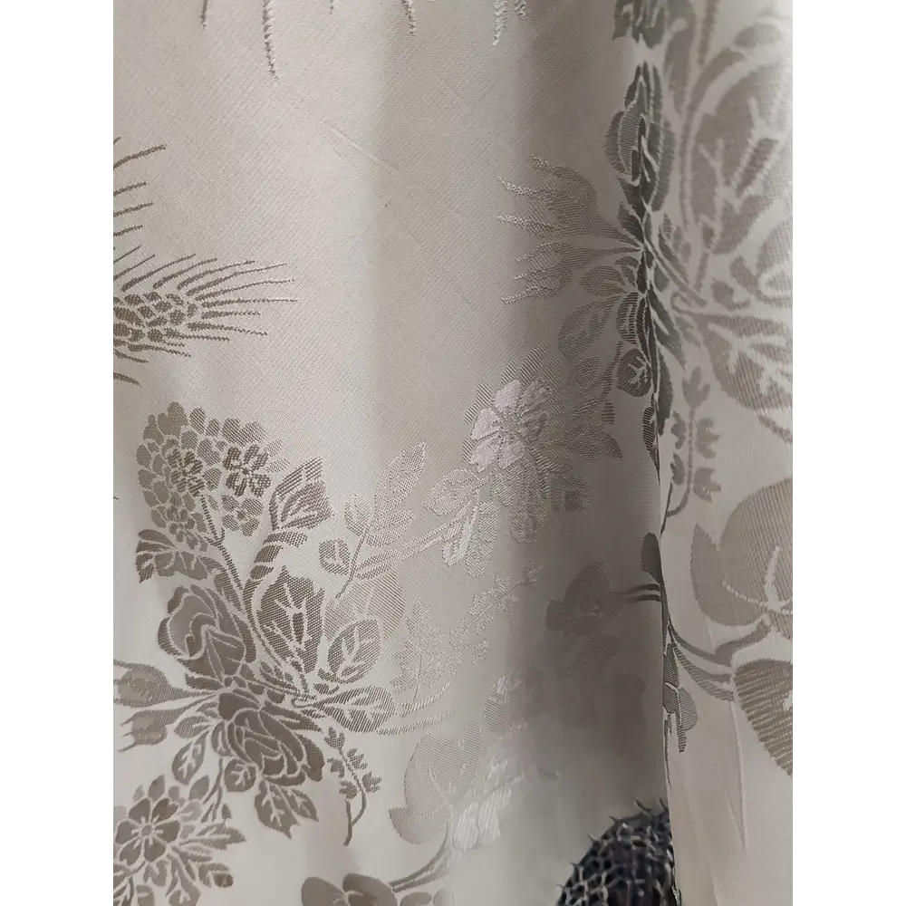 MANTON ADAMASCADO 140 CMS GRIS PLATA 😍ULTIMAS UNIDADES