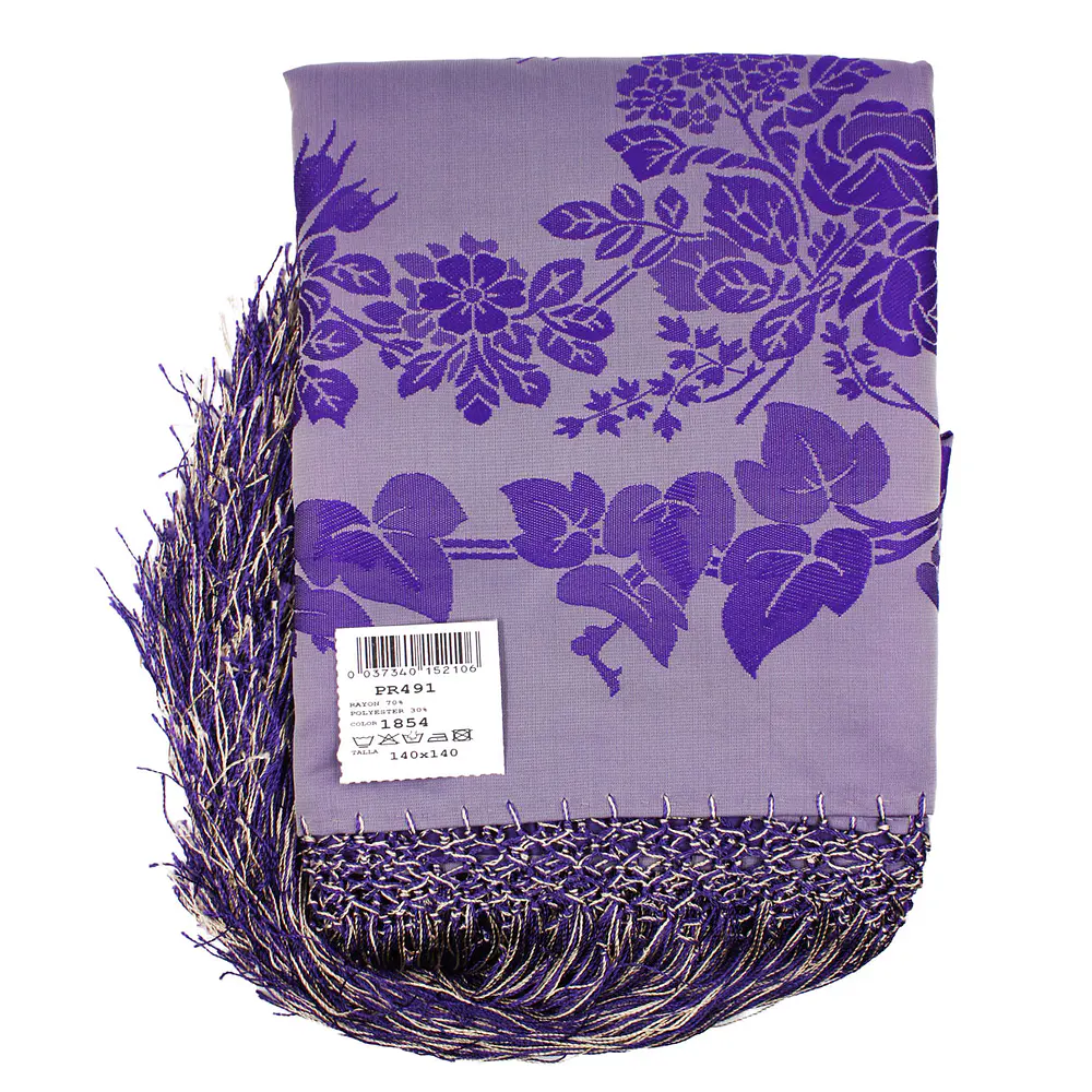 PAÑUELO RAYON Y POLIESTER 1,40😍  IDEAS MORADOS