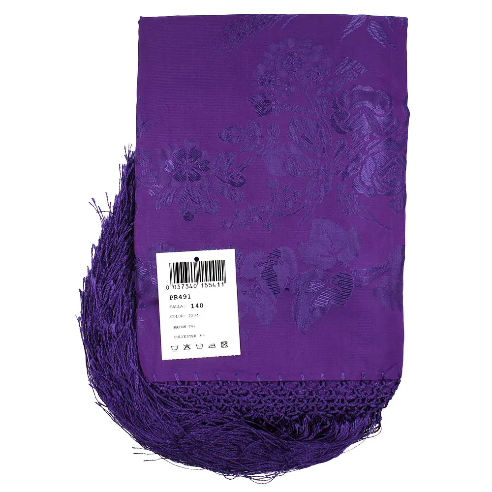 PAÑUELO RAYON Y POLIESTER 1,40😍  IDEAS MORADOS