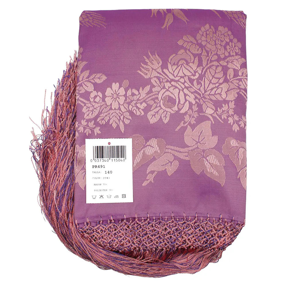 PAÑUELO RAYON Y POLIESTER 1,40😍  IDEAS MORADOS