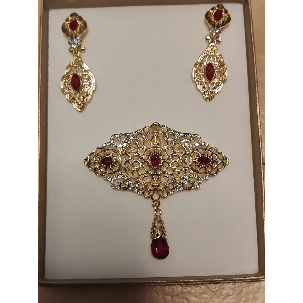 CONJUNTO BROCHE PENDIENTES