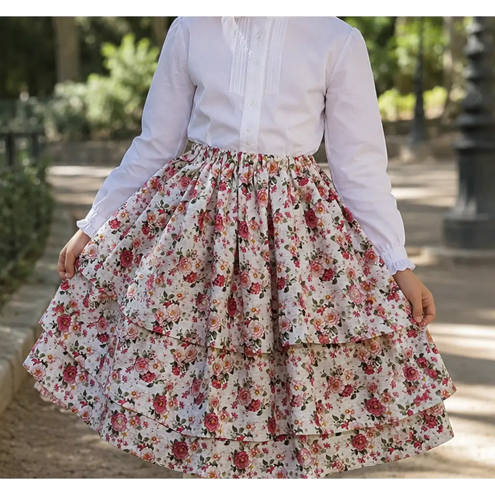 FALDA 4/5 AÑOS largo 51 cms