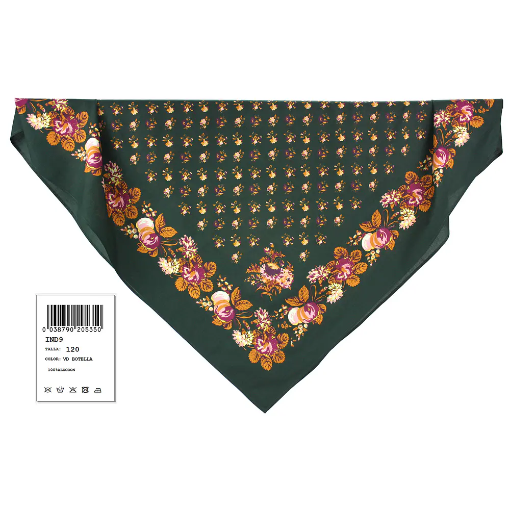 Pañuelo regional indiana mod Mudejar varios tonos