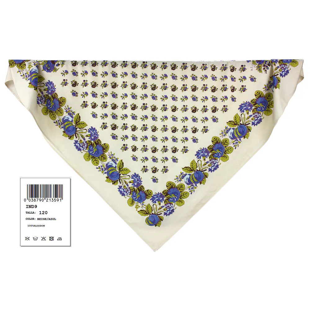 Pañuelo regional indiana mod Mudejar varios tonos