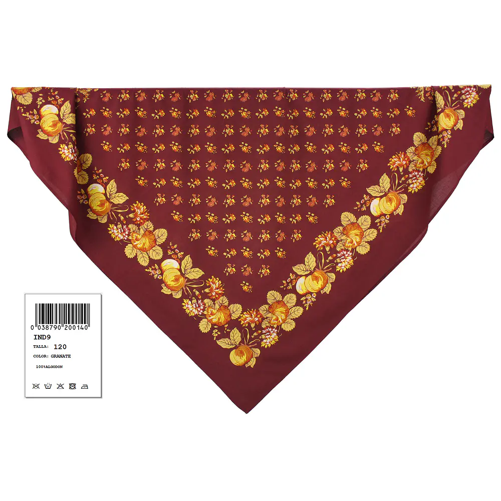 Pañuelo regional indiana mod Mudejar varios tonos