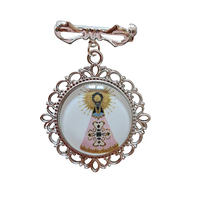 BROCHE VIRGEN DEL PILAR COLGANTE 