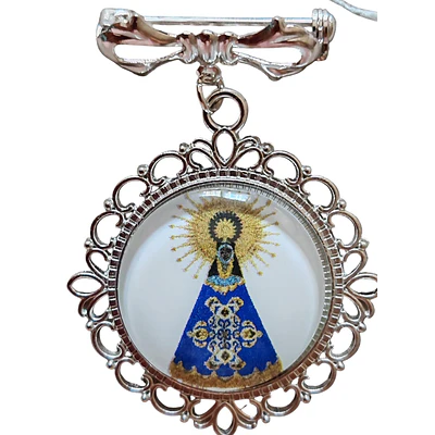 BROCHE VIRGEN DEL PILAR COLGANTE 