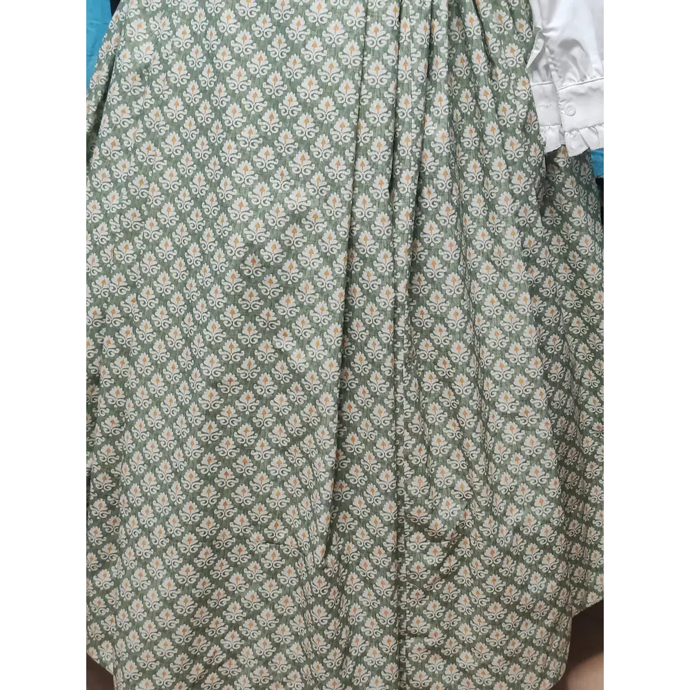 FALDA BATURRA/REGIONAL T 34/36  MOD.LIS VERDE
