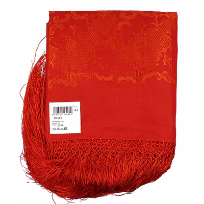 Pañuelo Regional Baturra Rayon poliester 140 cms Rojos