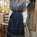 Conjunto regional baturra T .38/40 de 3 piezas modelo rayas