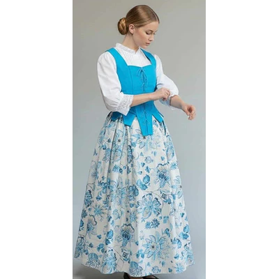 Traje Baturra Aragonesa 2 Piezas Azul Turquesa T.38/40 | Esencia Regional