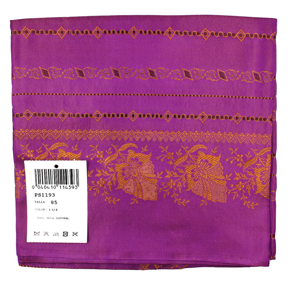 Pañuelo Coronario de Seda (85 cm) – Réplica Artesanal de Indumentaria Tradicional