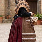 Delantal Regional de Baturra – Color Chocolate (93,5 cm)
