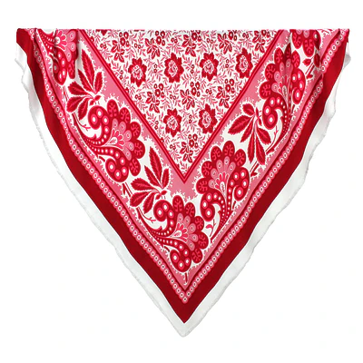 Pañuelo Sandía Rojo 140 cm – Pañuelo Regional Artesanal Hecho en España