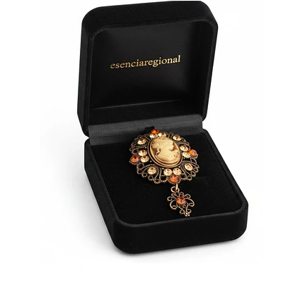 Camafeo Regional Elegante – Diseño Artesanal de 11x4 cm