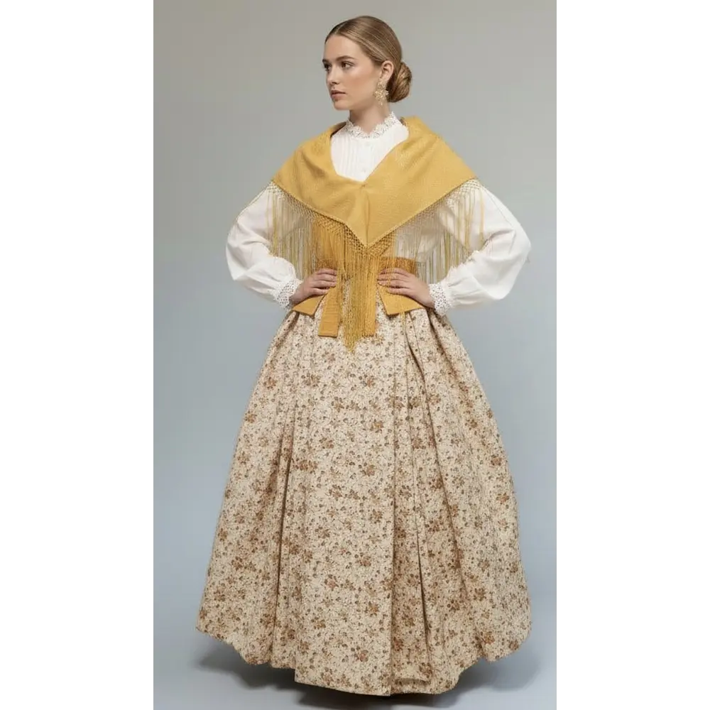 Traje baturra regional 3 piezas T 46/48 Mod mostaza