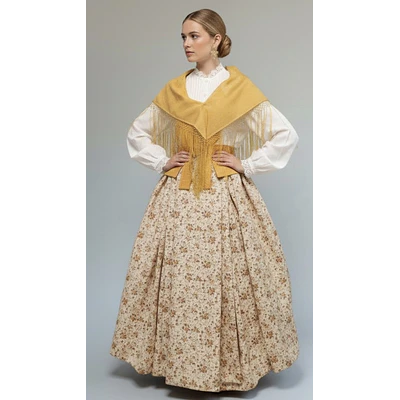 Traje baturra regional 3 piezas T 46/48 Mod mostaza