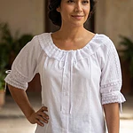 blusa regional baturra mod. inmaculada manga 3/4 indumentaria tradicional femenina