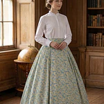 Falda Regional Ajustable con 5,60m de Vuelo  Indumentaria T  34/36 Mod Primaveral