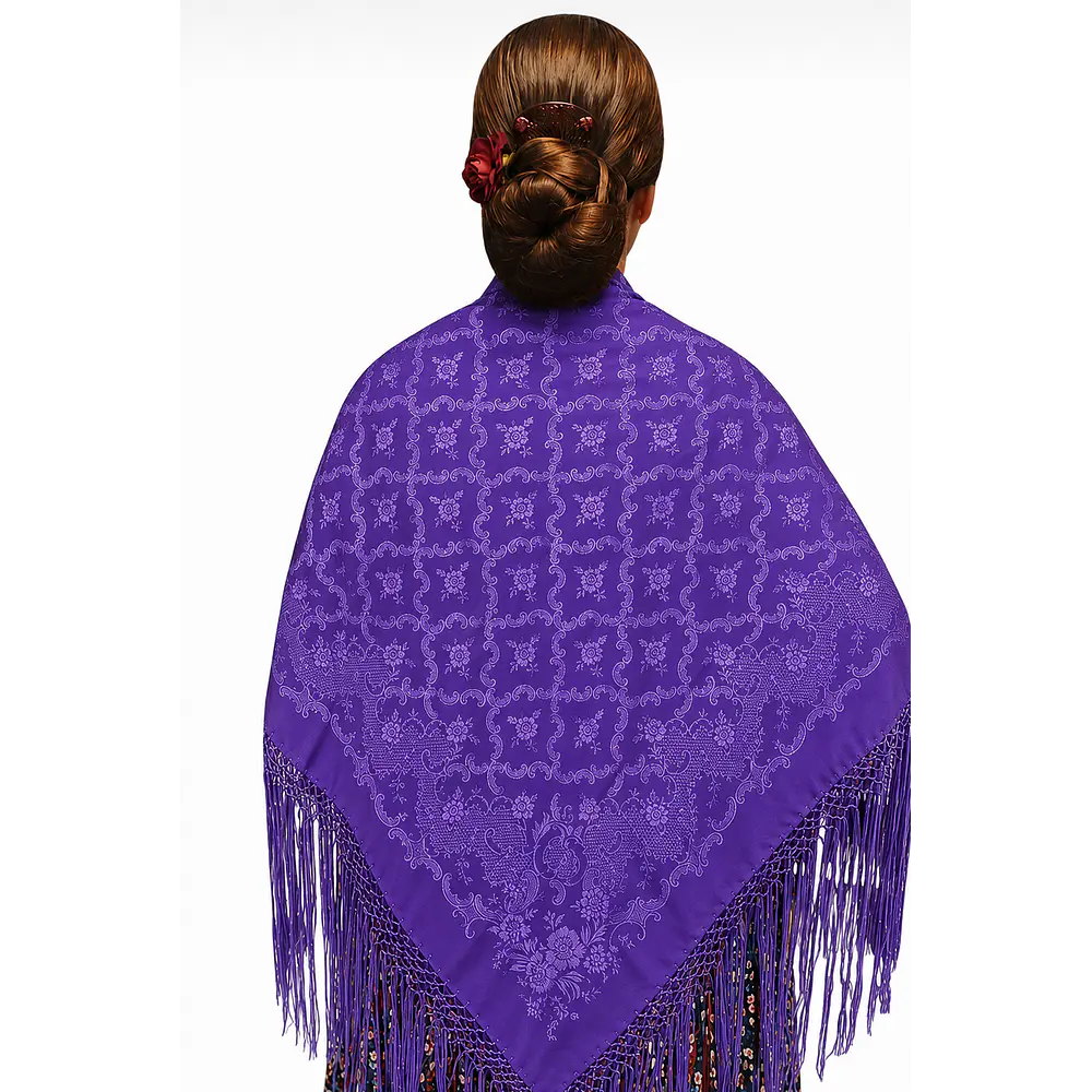MANTON REGIONAL BATURRA  ADAMASCADO TONO MORADO