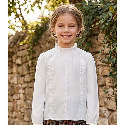 Camisa Regional NEUSS Blanca | Mangas Jamón para Traje de Baturra y Aragonesa