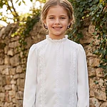 Camisa Regional NEUSS Blanca | Mangas Jamón para Traje de Baturra y Aragonesa