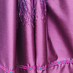 Conjunto baturra regional falda y mantón de mezcla  seda exclusivo talla 42-46