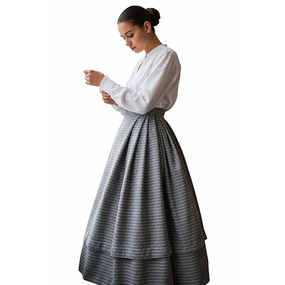 Falda Baturra Aragonesa Rayas Talla 38/40 – Algodón Artesanal | Esencia Regional